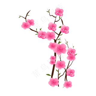 矢量免扣卡通花朵