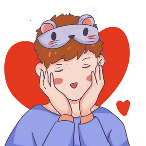 2020鼠年情侣头像,免抠元素