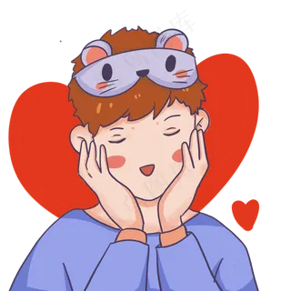 2020鼠年情侣头像,免抠元素