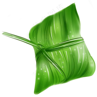 端午食物绿色粽子