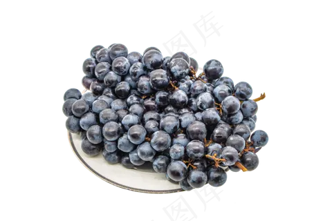 盘装葡萄水果