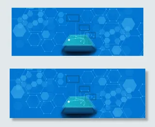 电子板块蓝色科技banner