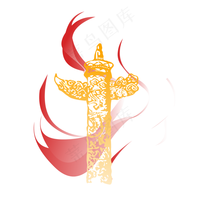 七一建党节华表飘带