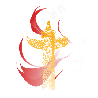 七一建党节华表飘带