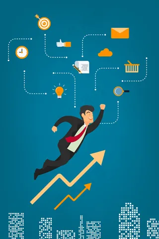 扁平风商务房地产数据电商banner