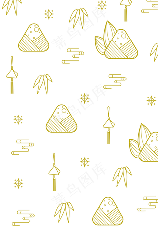 端午节金边底纹