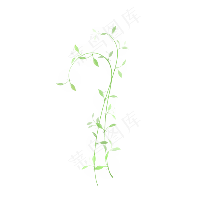 小清新藤蔓树叶免抠(2000X2000(DPI:300))psd模版下载