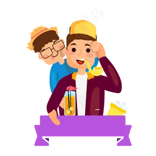 父亲节卡通装饰图案