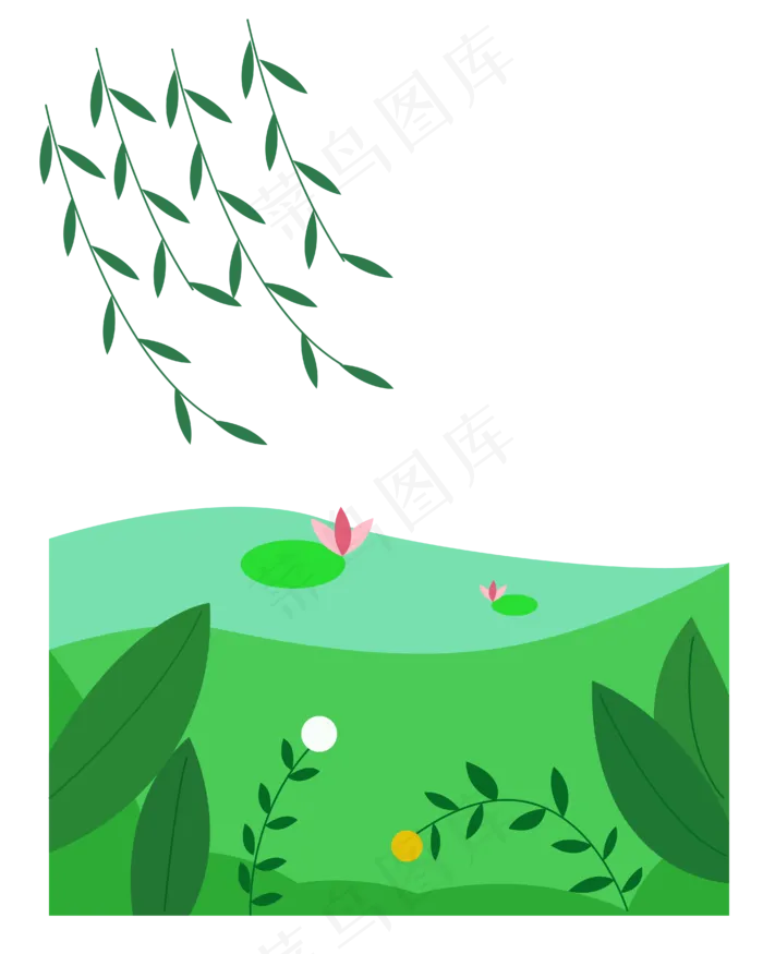 矢量免扣卡通春天,免抠元素(4167*5208px 300 dpi )ai矢量模版下载