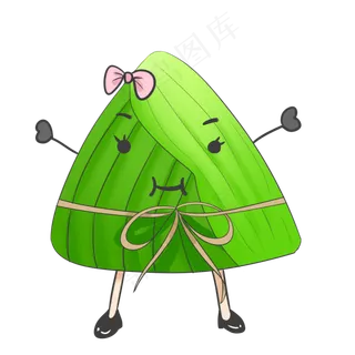 卡通端午可爱粽子拟人