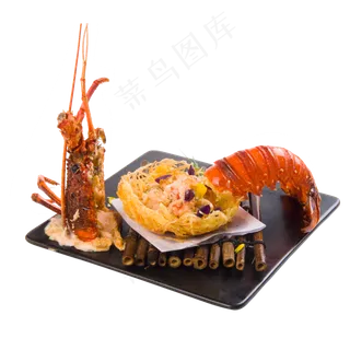 美味龙虾菜肴,免抠元素 美味龙虾菜肴,免抠元素