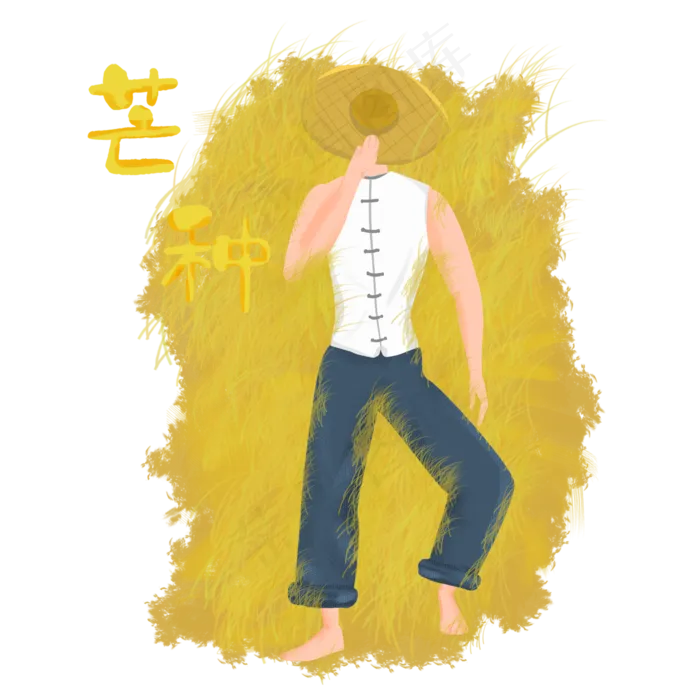 躺在田野里休息的农民(2000*2000px 300 dpi )psd模版下载
