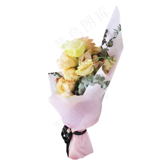 香槟色玫瑰花束