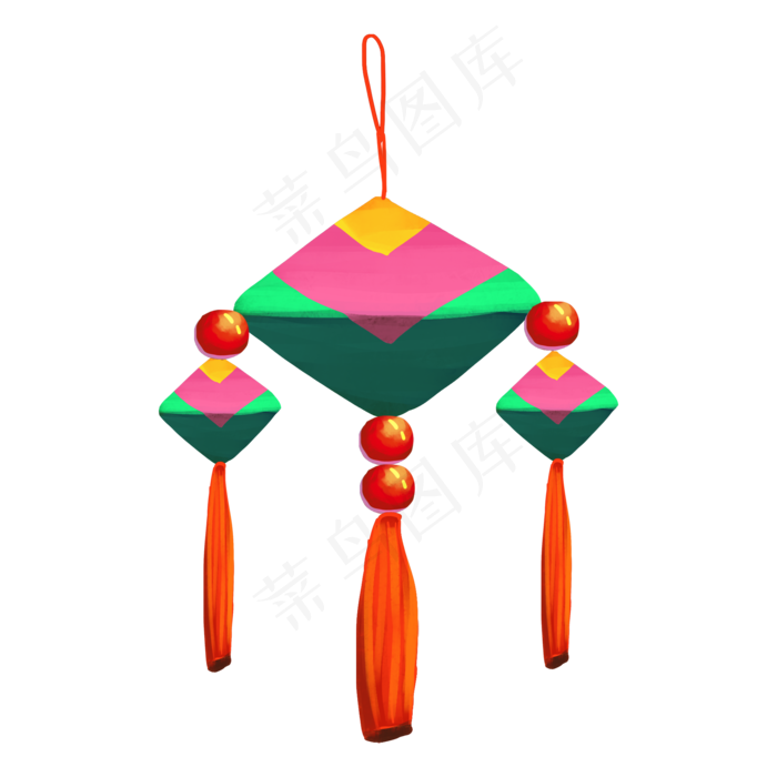 端午节荷叶香包(2000X2000(DPI:300))psd模版下载