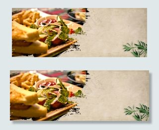 食物美食节美食复古风