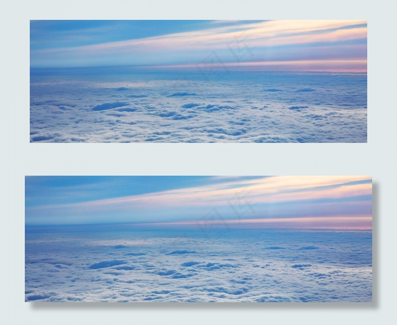 天空云海茫茫云之端背景