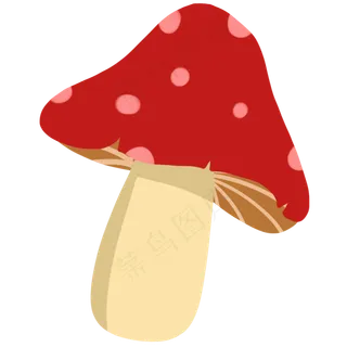 植物卡通美味蘑菇,免抠元素