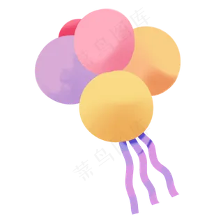 六一儿童节可爱气球组