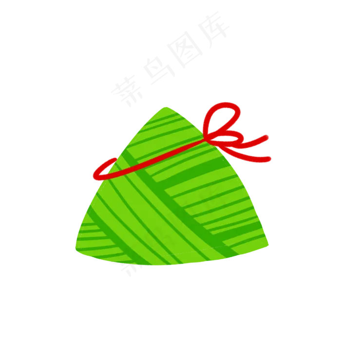 绿色三角形粽子食物元素(3000X3000(DPI:300))psd模版下载
