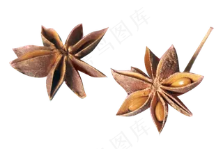 食材佐料新鲜干八角,免抠元素