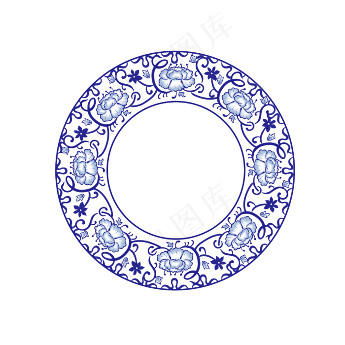 古典青花瓷纹理