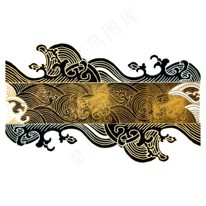 中国风烫金描金云纹纹理,免抠元素(2000*2000px 300 dpi )ai矢量模版下载