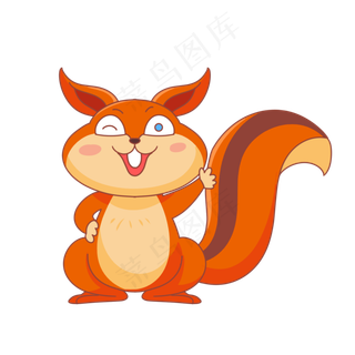 可爱小松鼠,免抠元素