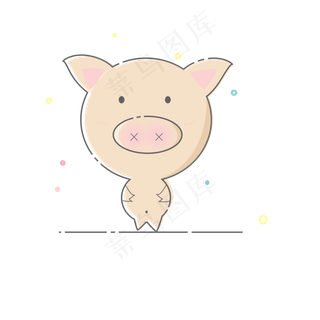 MBE风格卡通萌小猪