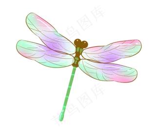 夏季夏天处暑蜻蜓