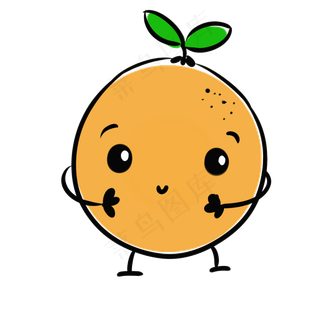 卡通橙子PNG下载