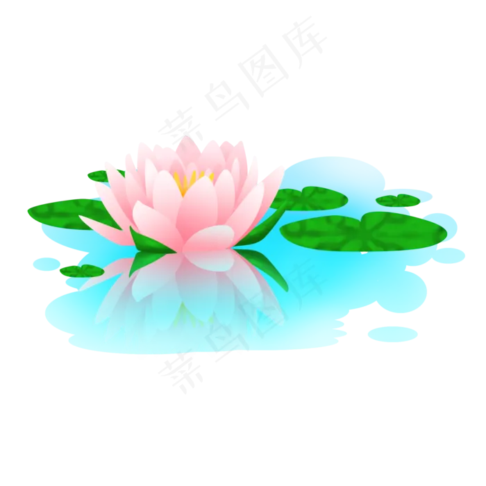 粉色的荷花(2000X2000(DPI:300))psd模版下载