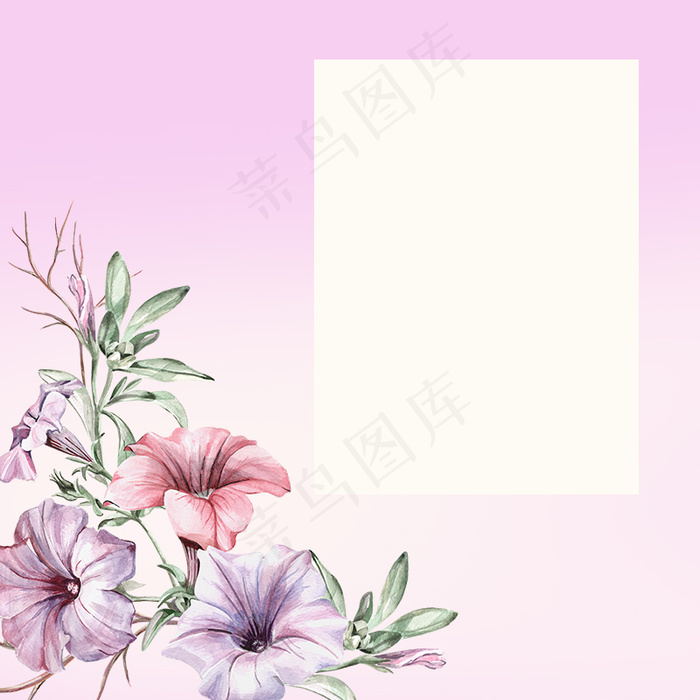 春天花朵女性化妆品服装等促销活动淘宝主图