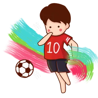 俄罗斯世界杯卡通,免抠元素