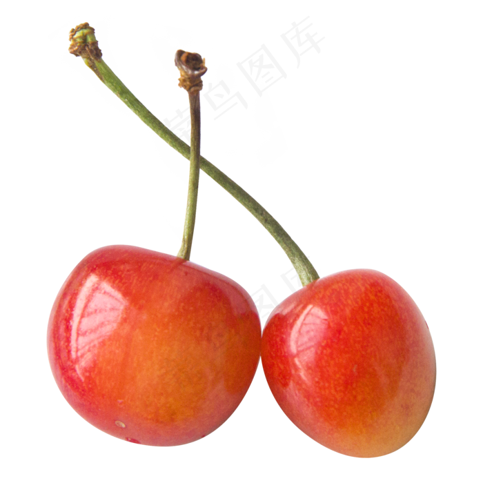两粒大樱桃(2000*2000px 300 dpi )