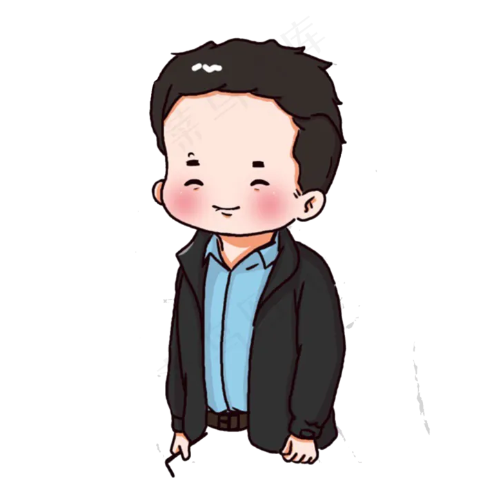 父亲节手绘老父亲(1626*1626px 300 dpi )psd模版下载