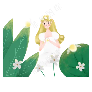 捧着萤火虫的精灵