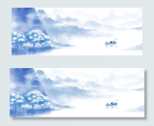 古风唯美雪景banner