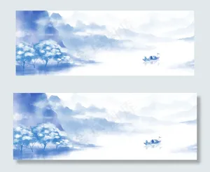 古风唯美雪景banner