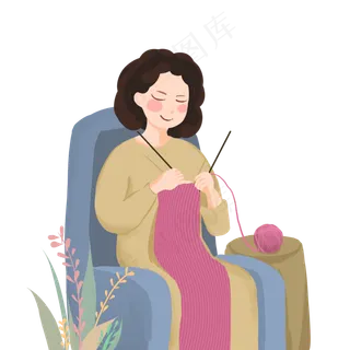 母亲节妈妈织围巾 母亲节妈妈织围巾