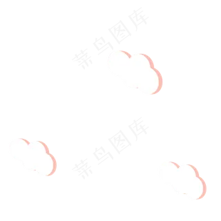 白色云朵,免抠元素