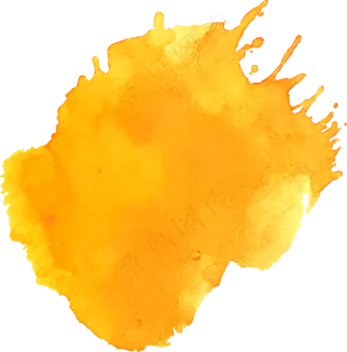 黄色矢量水彩墨迹图