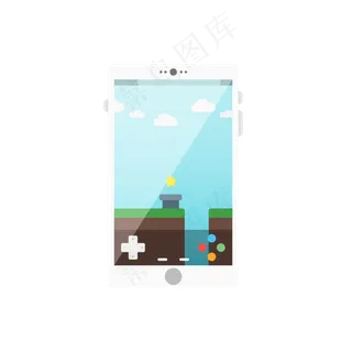 儿童节玩具游戏机矢量图