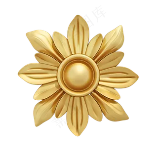 仿真金色花png图