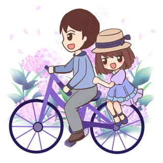 父亲带着女儿旅行