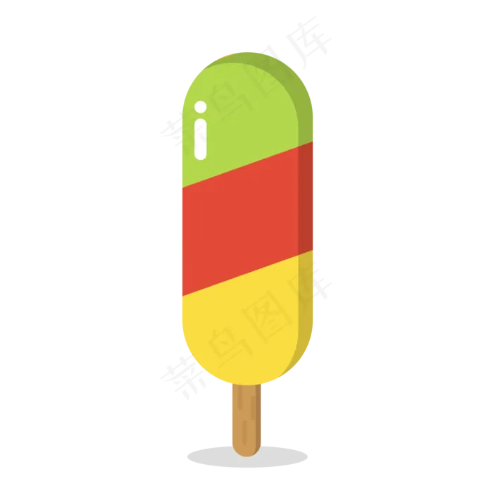 夏季清凉水果口味冰棒矢量PNG(2000X2000(DPI:300))psd模版下载