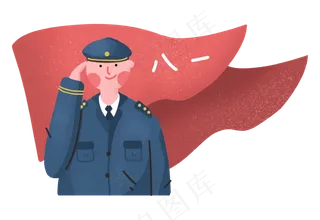 八一建军节敬礼的海军