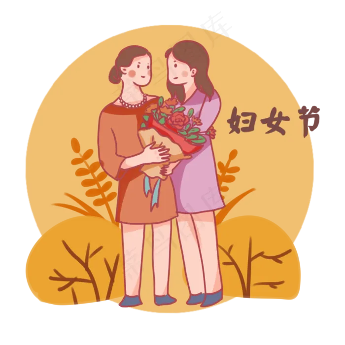 三八女王节女性母亲角色(2000X2000(DPI:300))psd模版下载