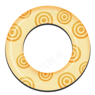 卡通游泳圈png素材