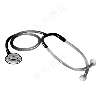卡通医疗器械听诊器,免抠元素