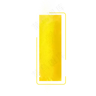 金色长方形印章